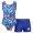 Colorful Leopard, variant on DPOIS Little Big Girls Mermaid Gymnastics Leotard Shorts Outfit