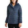 Time and Tru Women's Hooded Puffer Jacket