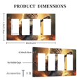 thumbnail image 3 of cute cat guitar Switch Cover Decorative Wall Plate / 4-Gang 4-Decor / Standard Size 4.5x8 in, 3 of 5