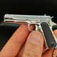 thumbnail image 2 of Llavero colgante de regalo con modelo de pistola de metal completo de 1911 en plata brillante a escala 1:3, 2 of 5