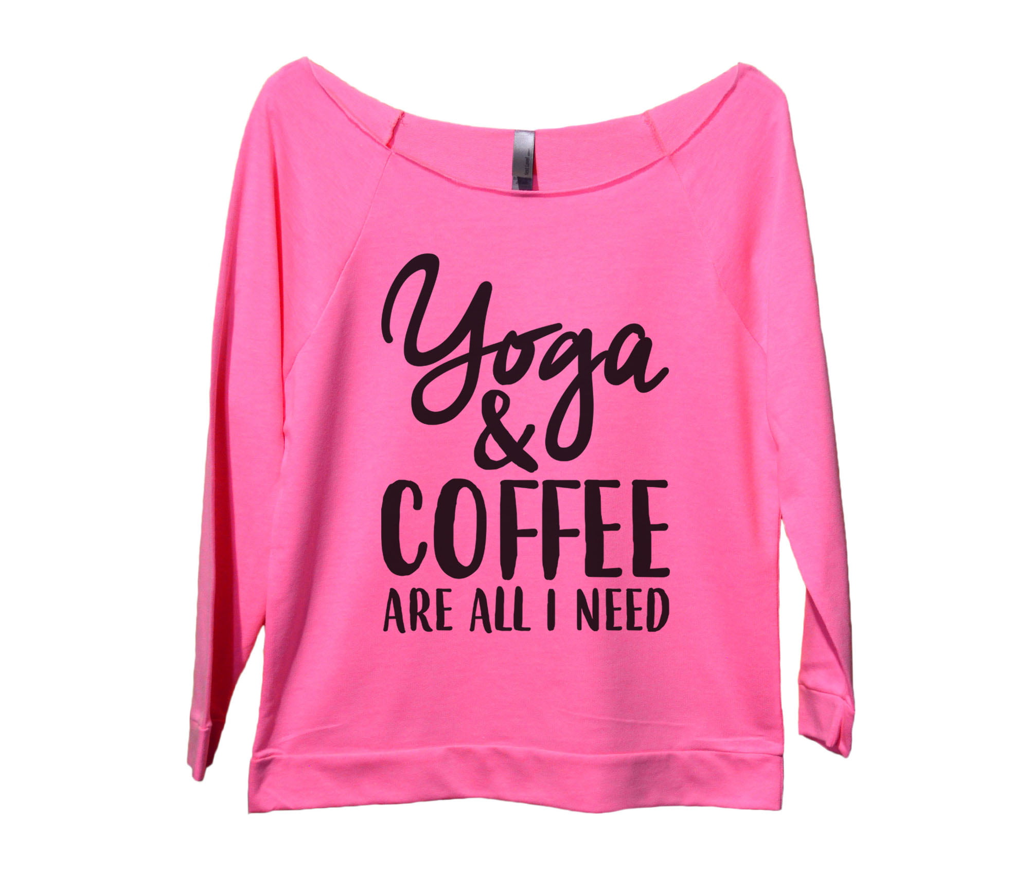cropped sweater Sassy Sarcastic Namaste Sarcasm Meditation Zen Yoga Sweater Caffeine Coffee & Hustle