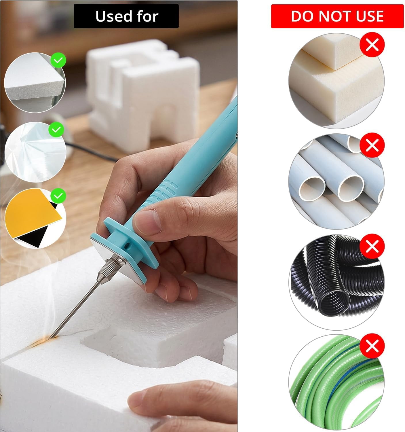 15W Foam Cutting Pen – Fast Heating Hot Wire Cutter for EPS, EPE & Soft Crafts