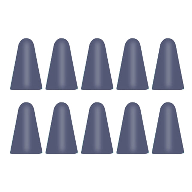 Inteprter 10 piezas Nib Caps Stylus resistente a los arañazos Silicona resistente al desgaste Pluma de pantalla táctil Cubierta de la punta de Electrónica Gary