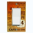 thumbnail image 1 of Metal Light Switch Wall Plate Outlet Cover (Coffee Cafe Diner Sign Sunset Brown - Single Rocker), 1 of 2
