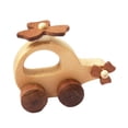 thumbnail image 1 of juguete de madera,Vehículos de madera de juguete para niños pequeños de 1 a 3 años que aprenden a gatear,Vehículos masticables Sonajero Juguete para bebé 1+ año,Juguete para Helicóptero, 1 of 8