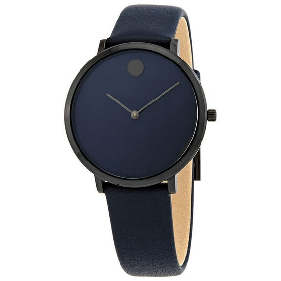 Movado Ultra Slim Series Women's Quartz Blue Dial Watch 0607339
