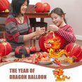 thumbnail image 4 of 5 piezas de globos de Año Nuevo chino, globos con forma de dragón, globo del Festival de Primavera para Año Nuevo, 4 of 5
