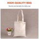 thumbnail image 5 of 10 Uds bolso de lona bolso de mano de gran capacidad Color sólido plegable reutilizable ligero bolso Tomshoo  Beige-C, 5 of 7