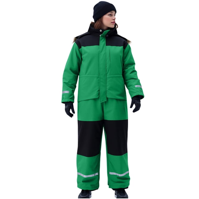 Combinaisons pour Femmes Combinaisons de Neige Colorées Vestes de Ski Hiver