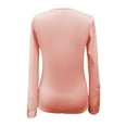 thumbnail image 5 of JAJAHO Long Sleeve Shirts For Women Lace Trim Rhinestone Scoop Neck Solid Color Top Slim Fit 2026 Spring Outfits Cozy Tops, 5 of 6