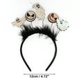 thumbnail image 3 of Accesorios Únicos 1 Pc Diadema Clásica con Patrón de Fantasmas para Halloween 4.72" Diámetro Negro, 3 of 6