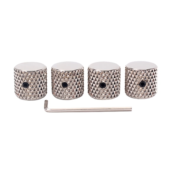 Pomo De Guitarra De 4 Piezas De 20 Mm Para Juego De Piezas Instrumentales De Guitarra De Níquel Sunnimix Perilla de control de guitarra