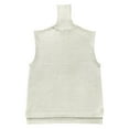 thumbnail image 5 of ChaoHeng Women's Sweater Dresses New Trendy,Women's Fashion Sleeveless Round-Neck Loose Pullover Tops Blouse Knitted Sweater(White,S), 5 of 5