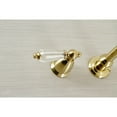 thumbnail image 4 of Kingston Brass KS7127WLL Wilshire Double-Handle Wall Mount Bathroom Faucet, Brushed Brass, 4 of 8