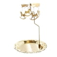 thumbnail image 4 of Candelabro giratorio, candelabro de Metal, centro de mesa, candelabro giratorio romántico de aleación de Zinc con bandeja para boda plato de 15cm, 4 of 8