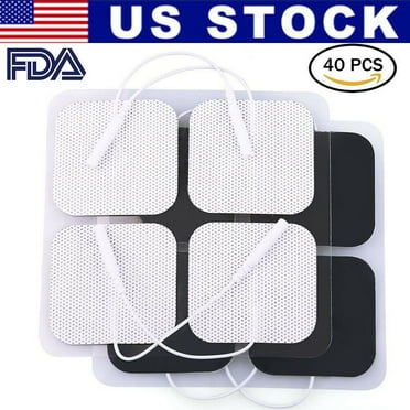 QiQibaby 40 T.E.N.S Reusable Electrode Pads E.M.S Replacement Unit 7000 3000 2x2 Muscle Stimulator