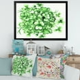 thumbnail image 3 of Designart 'Green Vintage Leaves of Shamrock' Traditional Framed Art Print, 3 of 4
