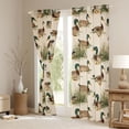 thumbnail image 3 of Homewish Retro Mallard Black Out Curtains,Rustic Farmhouse Cabin Curtains Pack of 2 (42x63 Each),Brown Green Bedroom Curtains For Kids,Super Cozy Room Decor, 3 of 6