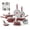 Red, variant on T-fal Easy Care 18 Piece Ceramic Nonstick Cookware Set, Pots and Pans, Red
