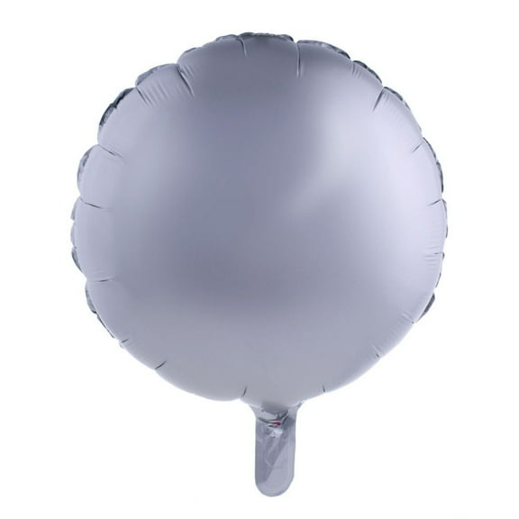 Balloon-Foil-Circle-18"x18"-Matte Slv
