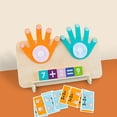 thumbnail image 2 of RYRDWP Clearance Children’s Digital Teaching Tools – Kindergarten Math Puzzle for Addition & Subtraction Learning – Wooden Arithmetic Toy with Interactive Hand Shapes & Number Blocks, 2 of 5