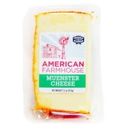 American Farmhouse Creamy Muenster Cheese 7.5 oz Chunk, Plastic vacuum packed, Refrigerated