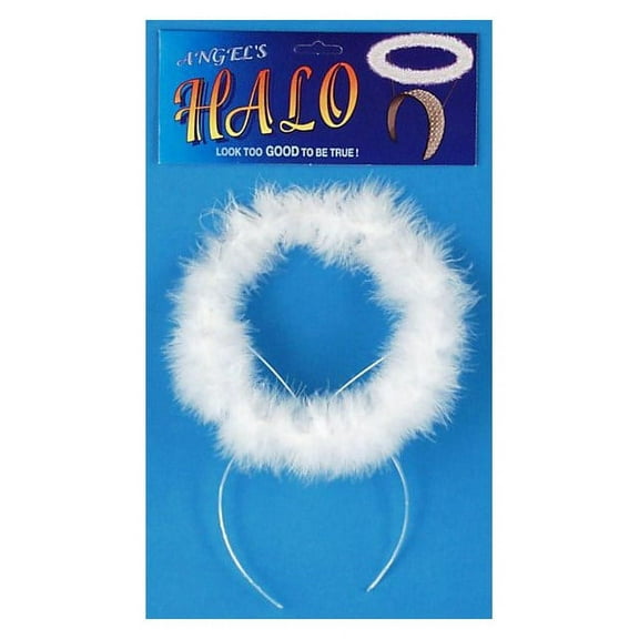 White Marabou Halo