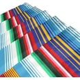 thumbnail image 3 of FREEAMG Shower Curtain for Bathroom Waterproof Fabric, Mexican Serape Colorful Stripes Shower Curtains Bathtub Curtain with 12 Hooks, 60"x 72" for Bath Hotel Room, 3 of 6