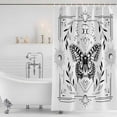 Butterfly Leaves Sun and Moon Shower Curtain Set, Waterproof Shower ...