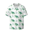 thumbnail image 3 of Cauagu Turtle Men's Short Sleeve Button Down Hawaiian Shirt for Men Bowling Shirts Casual Summer Beach Shirt,XX-Large, 3 of 6