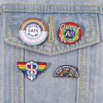 thumbnail image 4 of Lindo Color Arco Iris Esmalte Pin Creativo LGBT Metal Broche Insignias Solapa Orgullo Joyería Regalos Accesorios, 4 of 4