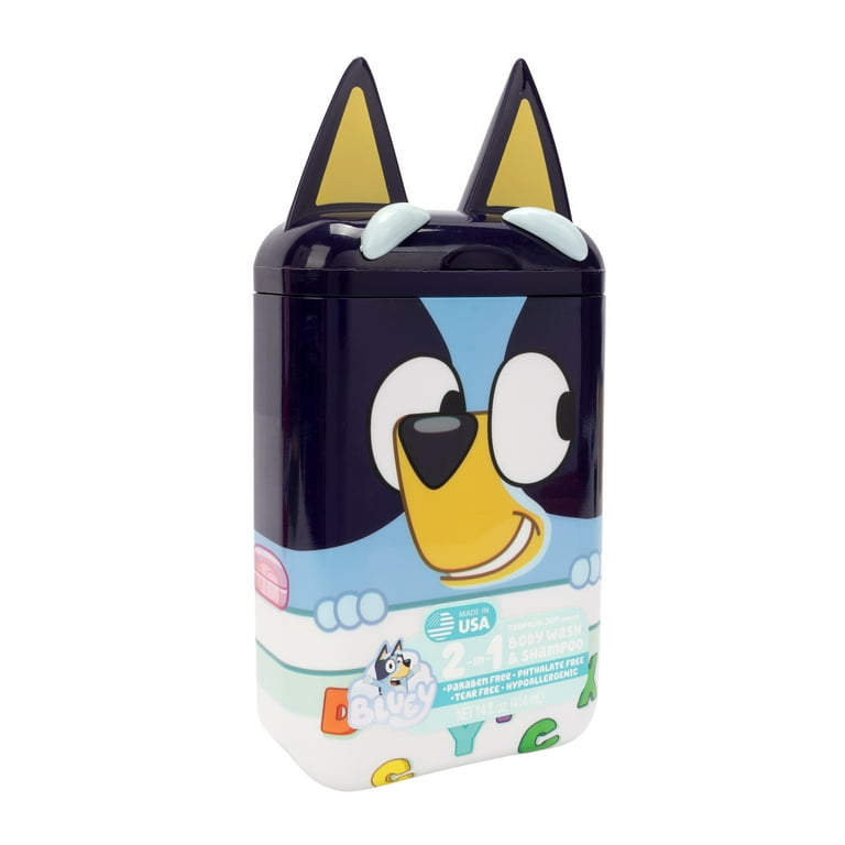 Bluey 2-In-1 Shampoo and Body Wash, Tropical Joy Scented