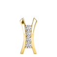 thumbnail image 5 of Aonejewelry 0.25 Carat Natural White Diamond Curve-Bar Design Pendant Necklace For Woman Crafted In 10k Rose White and Yellow Gold With 18 Gold Plated Over 925 Sterling Silver Box Chain, 5 of 5