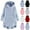 Blue, variant on Girls Fuzzy Fleece Dress Hoodies Cute Loose Warm Long Sleeve Pullover Tops Casual Thick Sweatshirt Dress with Pockets 5-15 Years