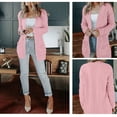 thumbnail image 4 of WREESH Women Tops Long Sleeve Knit Winter Cardigan Sweater Solid Color Coat, 4 of 5