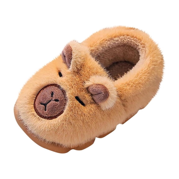 Wensltd Fuzzy Slippers for Women Home Open Toe Plush Fleece Lined Indoor Outdoor Winter Warm House Shoes Black
