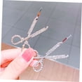 thumbnail image 4 of Mobutofu 3PCS Girls Hair Barrettes Scissors Hairpin Golden Rhinestone for Wedding Women, 4 of 8