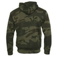thumbnail image 3 of Mens 2-Piece Athletic Set Hoodie Zipper Sweater Jogging Pants Camo Green L, 3 of 5