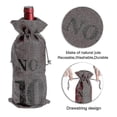 thumbnail image 2 of 1 To 10 Burlap Wine Bags Blind Tasting Drawstring Drawstring Pocket Wine Bottle Sleeves, 2 of 5