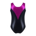 thumbnail image 2 of MSemis Kids Girls Sleeveless Metallic Gymnastic Leotard Bodysuit, 2 of 6