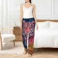 thumbnail image 5 of KLL Womens Pink Tiger Gold Leaves Print Pajama Pants Soft Pajama Bottoms for Women Cozy Lounge Pants-Medium, 5 of 7