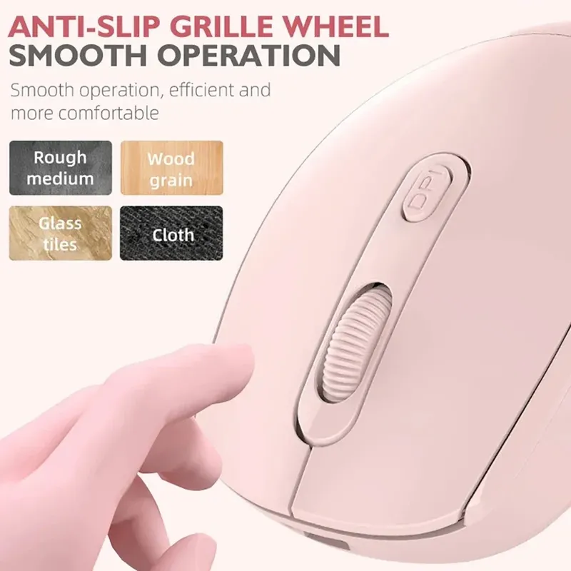 Rechargeable Bluetooth-compatible Wireless Mouse 2.4G Optical Mice with USB RGB 1600DPI Mouse for Computer Laptop PC Mute Mouse