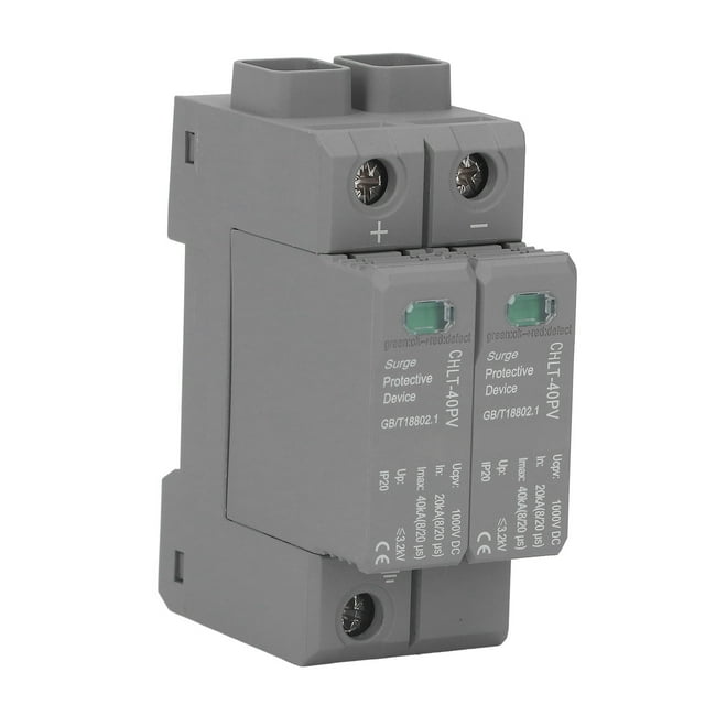 Dispositivo de protección contra sobretensiones 2P para fotovoltaicos, protector de sobretensión, 20-40 KA, 1000 V CC