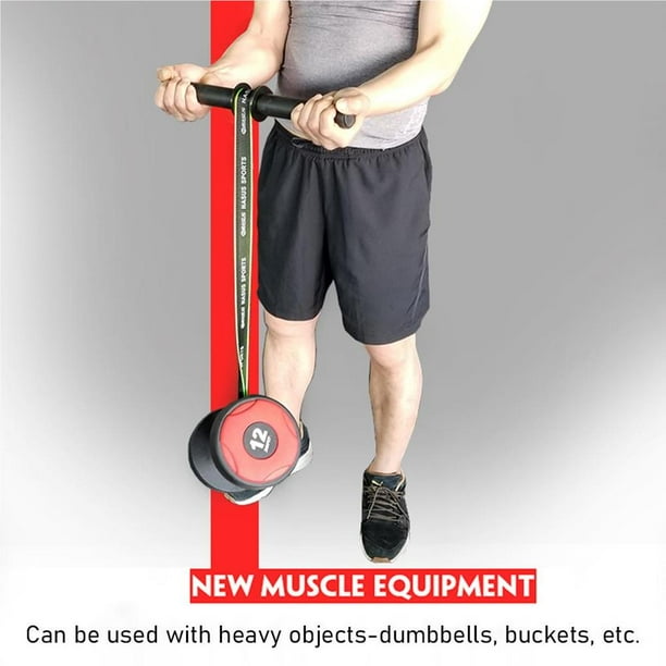 VONKY Forearm Wrist Roller Fitness Blaster Arm Muscle Fitness Trainer Forearm Muscle Strength Workouts Tools Wrist Strength Dumbbell Rope with Bell Rack Walmart