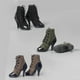 thumbnail image 5 of de botines de tacón alto para mujer 1/6 para femenina HT PH de, 5 of 9