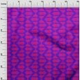 thumbnail image 3 of oneOone Viscose Chiffon Purple Fabric Geometric Quilting Supplies Print Sewing Fabric By The Yard 42 Inch Wide, 3 of 4