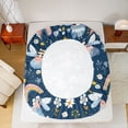 thumbnail image 5 of Manfei Cute Kawaii Elf Queen Sheet Sets,Retro Rustic Daisy Flat Sheet,Country Floral Queen Fitted Sheet For Girls,Luxury Bedroom Decor,4-Piece, 5 of 7