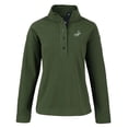 thumbnail image 2 of Women's Cutter & Buck Green Los Angeles Dodgers Hunts Point Eco Half-Snap Jacket, 2 of 3