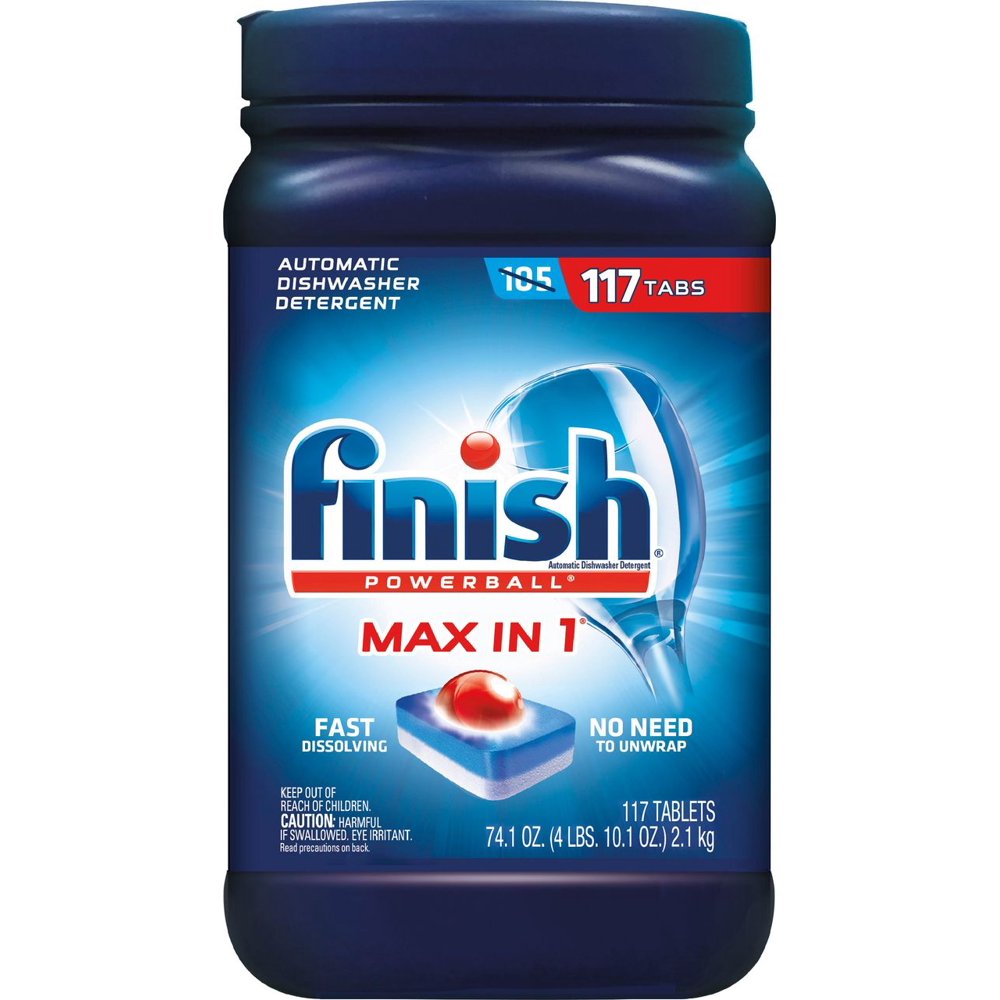 Finish Powerball Max in 1 Advanced Automatic Dishwasher Detergent Tabs