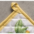 thumbnail image 5 of Maison d' Hermine Limoncello 100% Cotton Set of 2 Pot Holders with Loop Heat Resistant for BBQ | Cooking | Baking | Grilling | Microwave | Barbecue | Spring/Summer (8 Inch by 8 Inch)., 5 of 5